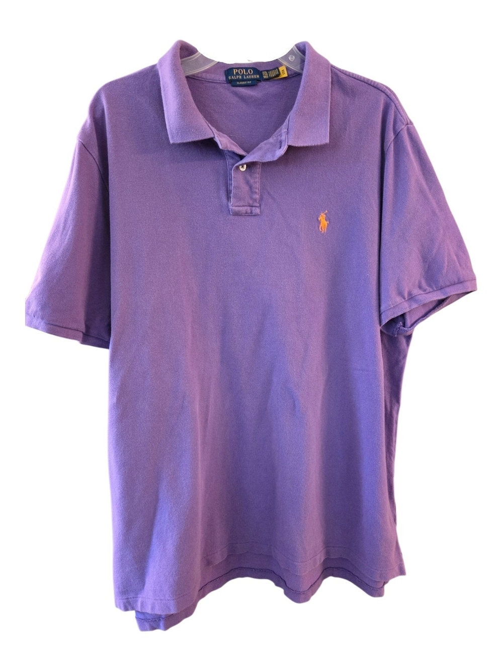 Polo Ralph Lauren Purple Short-Sleeve Pique Polo Shirt Big & Tall - Size XXL